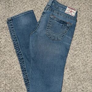 Women’s True Religion ’STEVIE’ Straight Leg Jeans ~size 28 ~RN#112790 CA#30427
